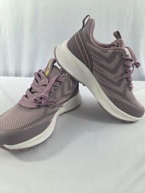Runic Women's Light Mauve Knit Running Sneakers